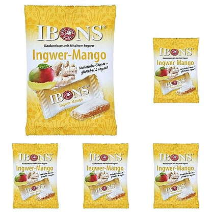 Ingwer-Mango Kaubonbons 92 g