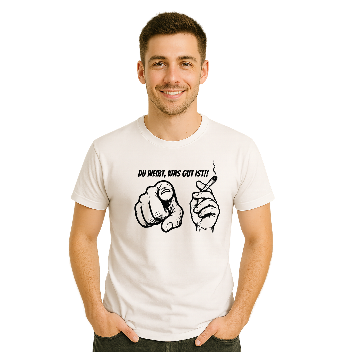 Du weißt, was gut ist!! – Statement T-Shirt aus 100 % Baumwolle