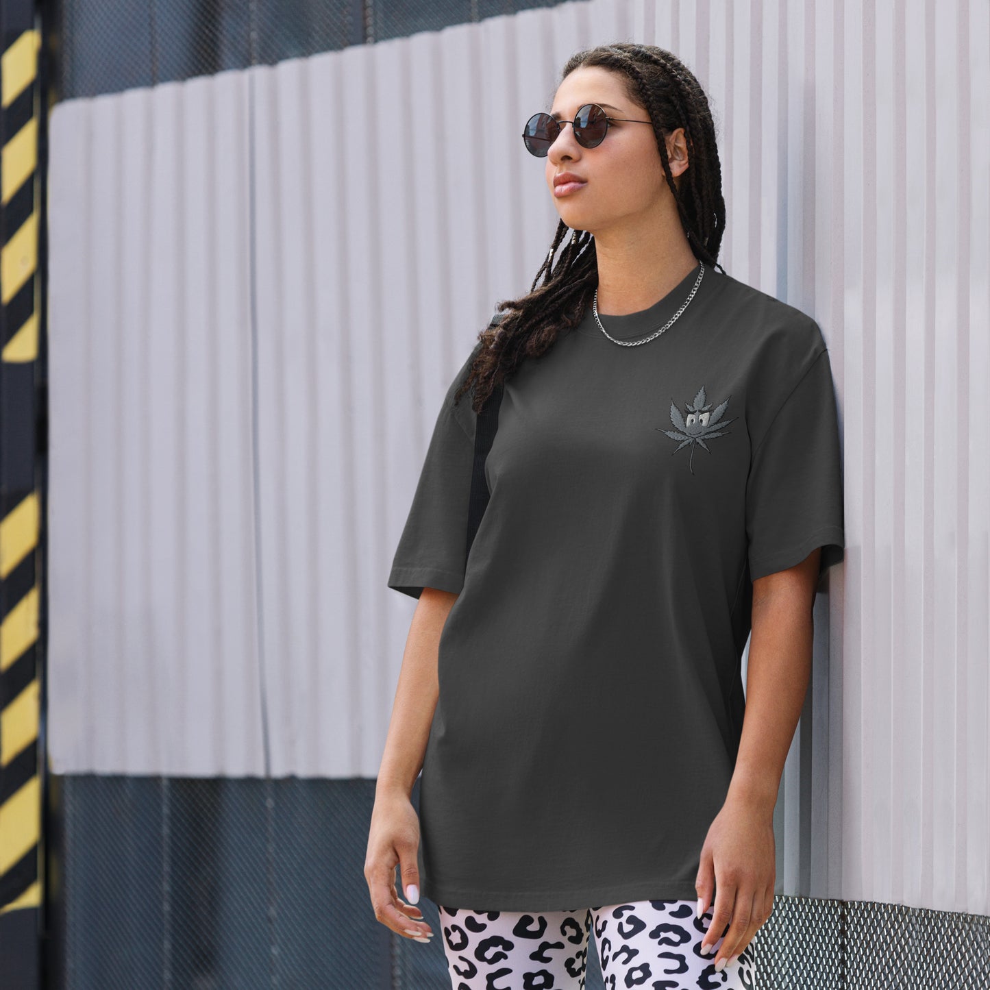 Oversized T-Shirt mit bequemen, verwaschenem Look