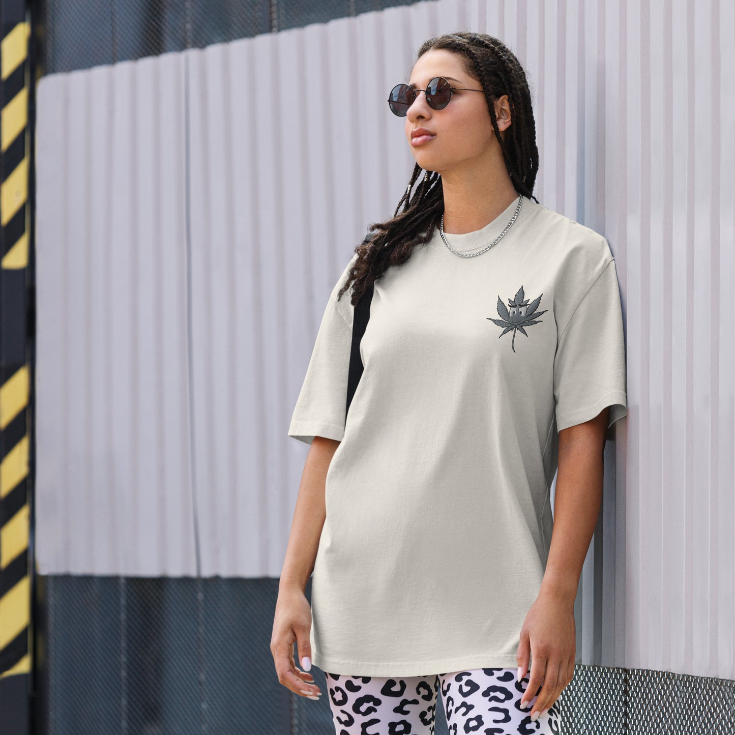 Oversized T-Shirt mit bequemen, verwaschenem Look