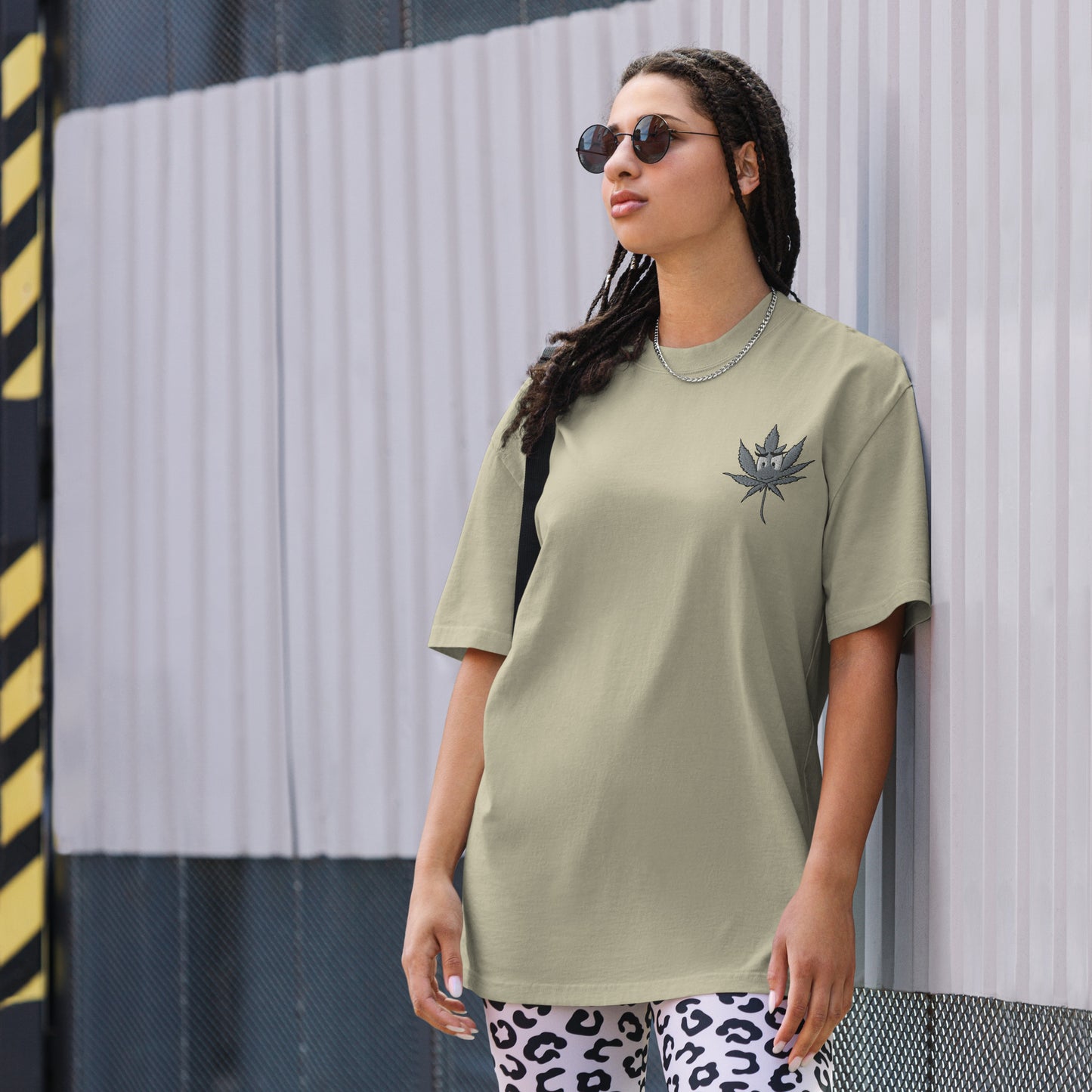 Oversized T-Shirt mit bequemen, verwaschenem Look