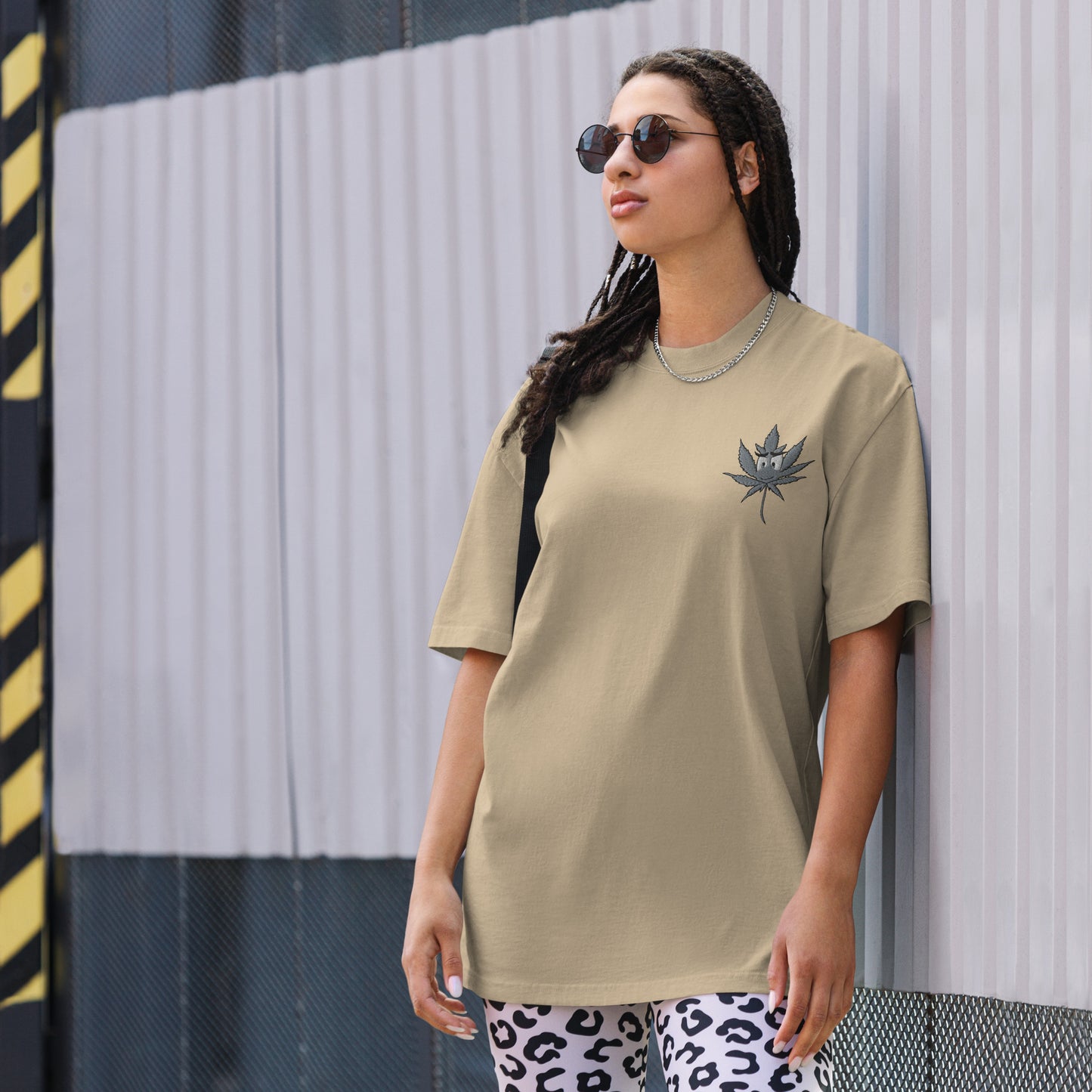 Oversized T-Shirt mit bequemen, verwaschenem Look